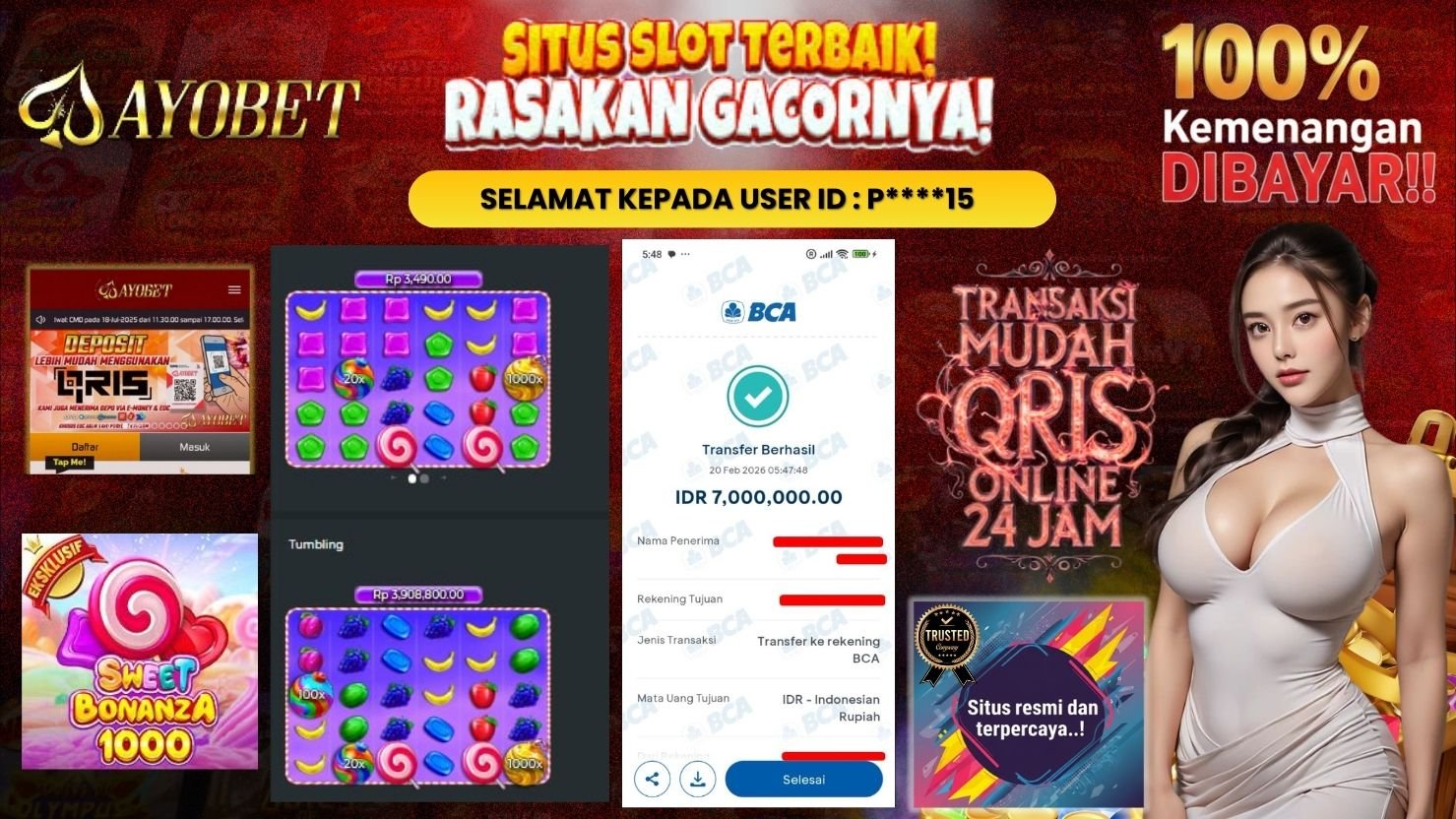 AYOBET JACKPOT SLOT SWEET BONANZA 1000